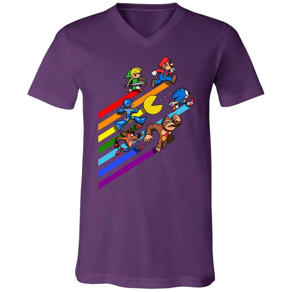 Unisex V-Neck T-Shirt - 2P46WR3A - Team Purple - 9