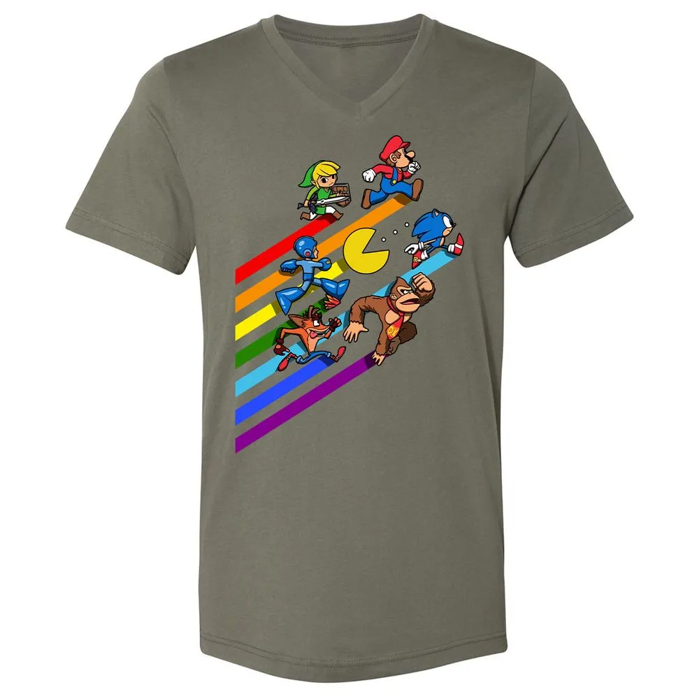 Unisex V-Neck T-Shirt - 2P46WR3A - Military Green - 10