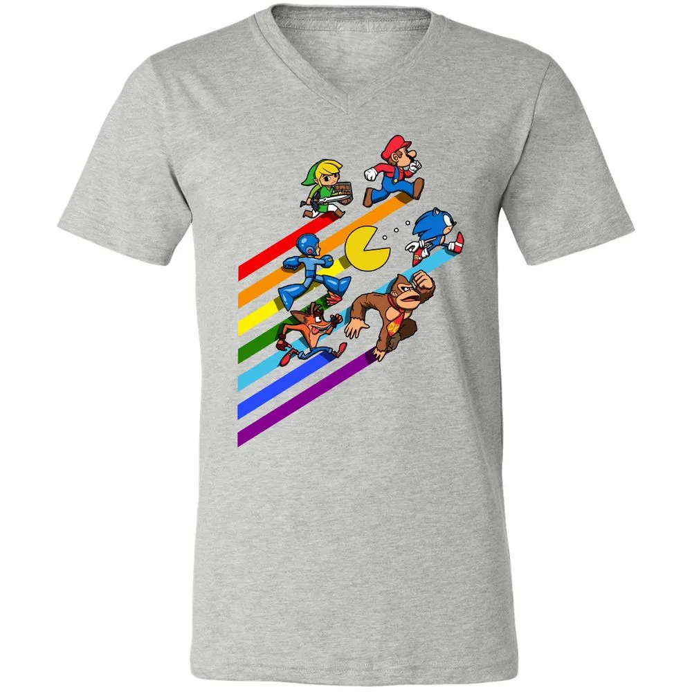 Unisex V-Neck T-Shirt - 2P46WR3A - Athletic Heather - 7