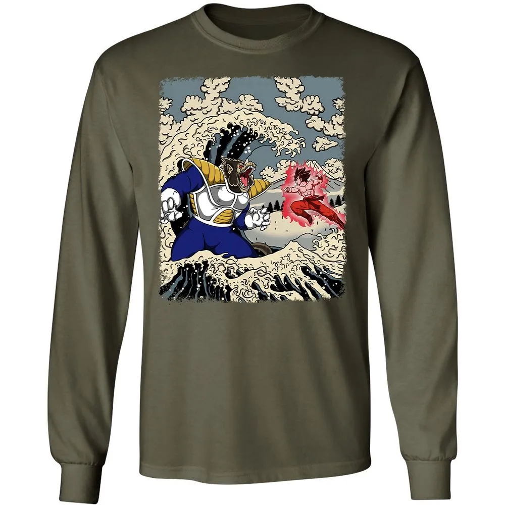 Long Sleeve T-Shirt - UL6RBQL5 - Military Green - 16