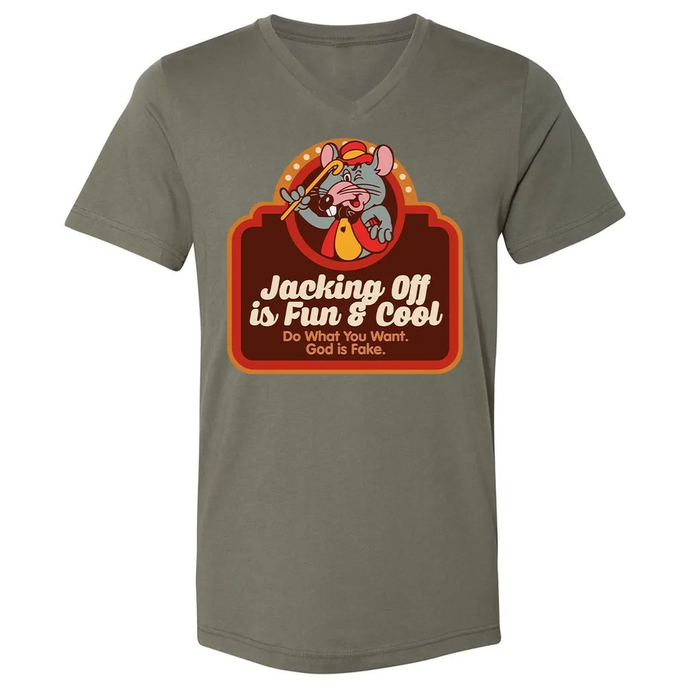 Unisex V-Neck T-Shirt - VR7UDN2U - Military Green - 10