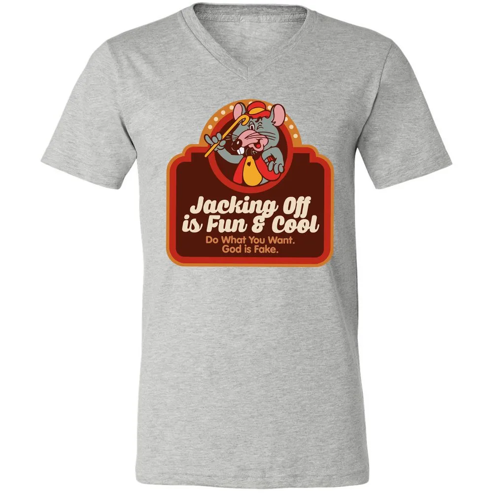 Unisex V-Neck T-Shirt - VR7UDN2U - Athletic Heather - 7