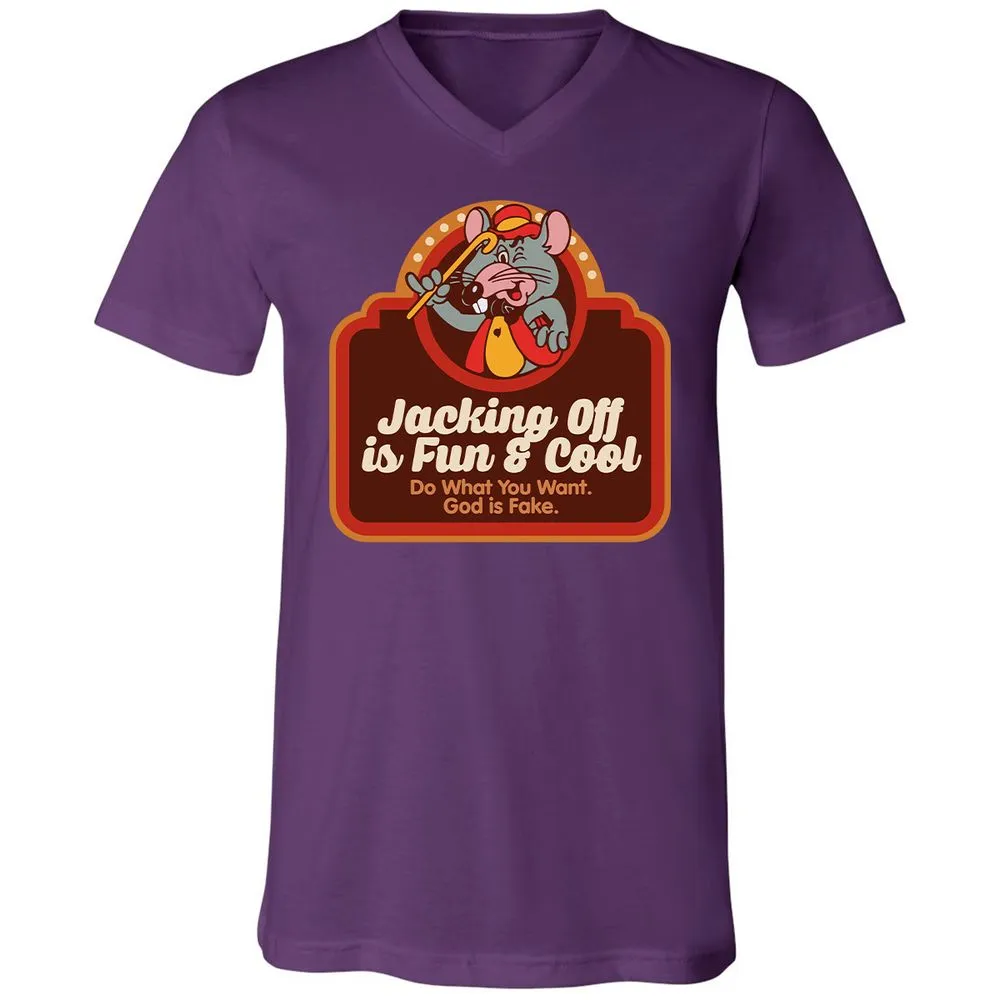 Unisex V-Neck T-Shirt - VR7UDN2U - Team Purple - 9