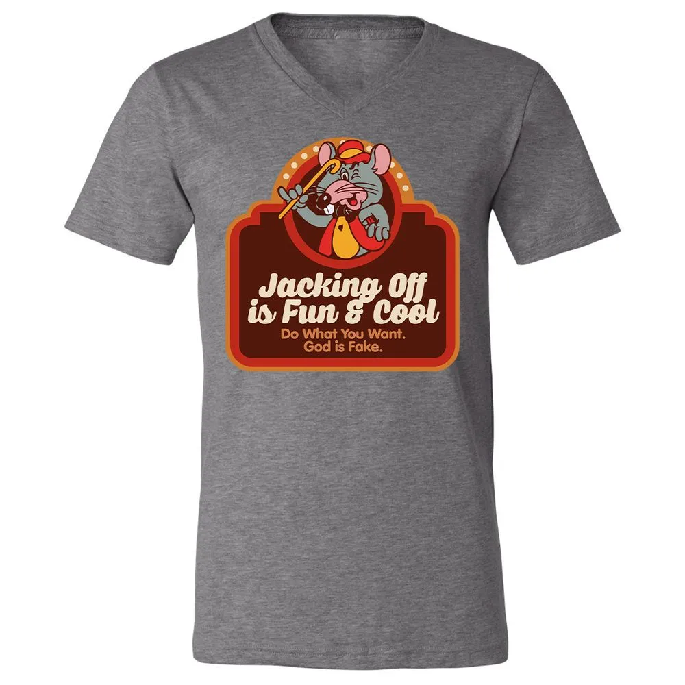 Unisex V-Neck T-Shirt - VR7UDN2U - Deep Heather - 13