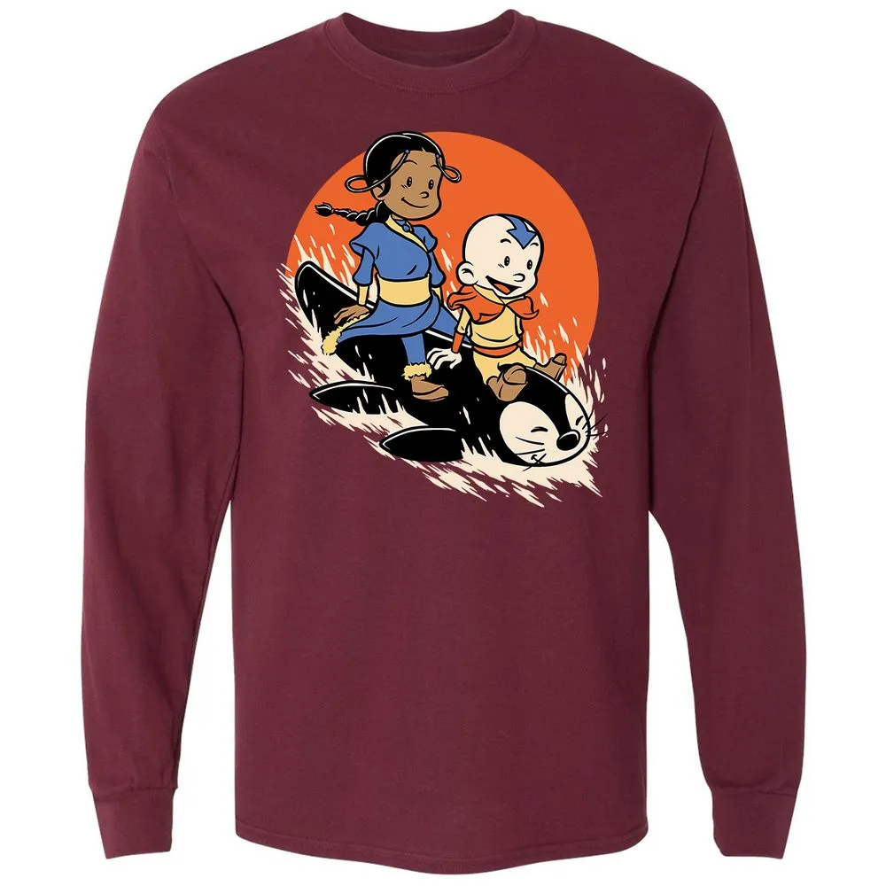 Long Sleeve T-Shirt - 46CQ8JD7 - Maroon - 11