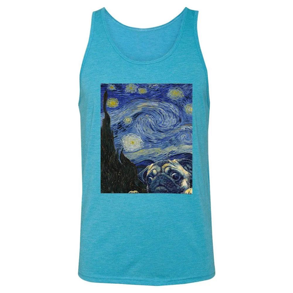 Unisex Jersey Tank - TJ4MQ823 - Aqua Triblend - 3