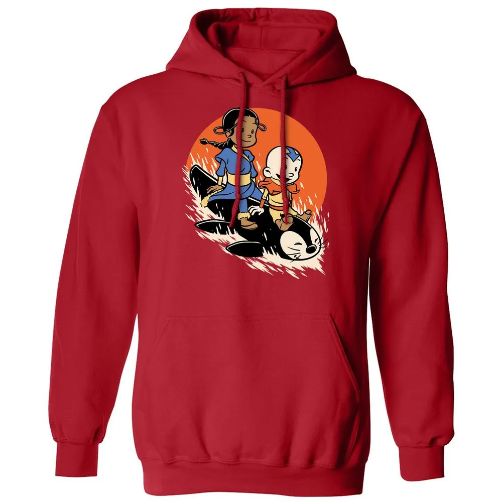 Classic Unisex Hoodie - TE9F5URM - Red - 5