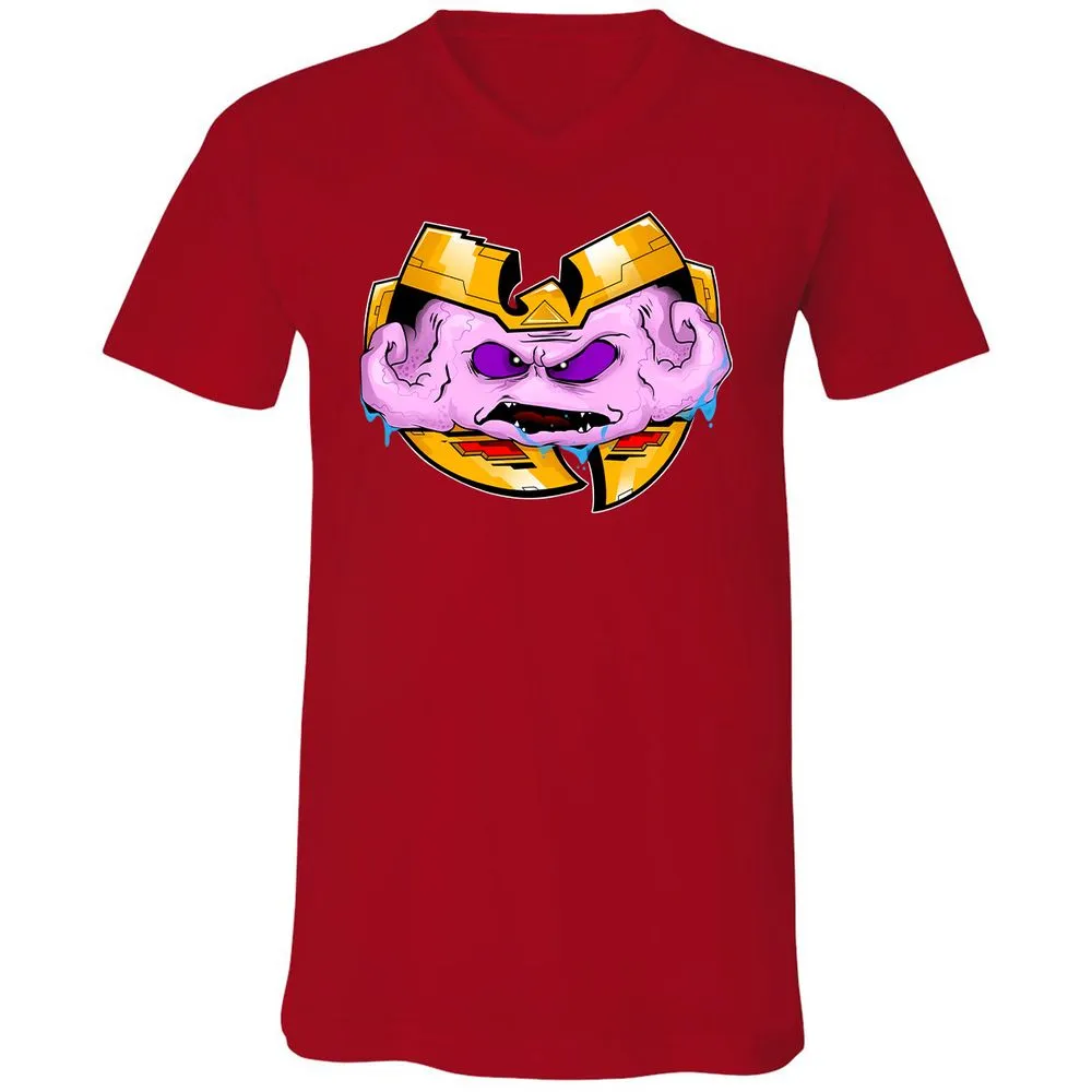 Unisex V-Neck T-Shirt - PJS7C3RV - Red - 3
