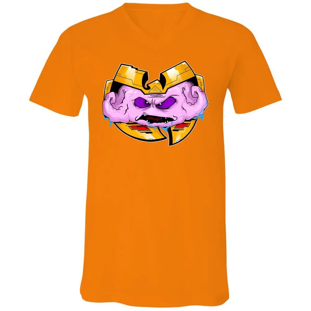Unisex V-Neck T-Shirt - PJS7C3RV - Orange - 11