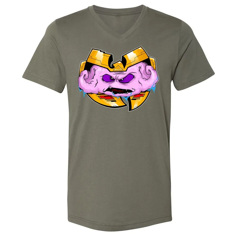 Unisex V-Neck T-Shirt - PJS7C3RV - Military Green - 10