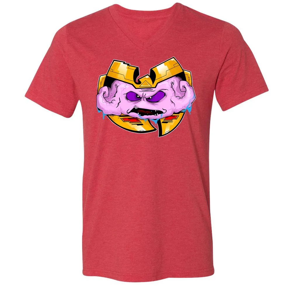 Unisex V-Neck T-Shirt - PJS7C3RV - Heather Red - 16
