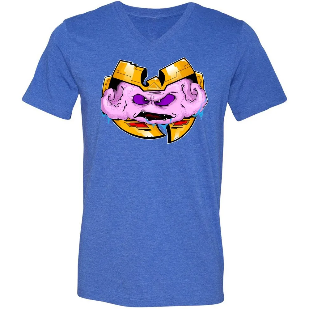 Unisex V-Neck T-Shirt - PJS7C3RV - Heather True Royal - 14