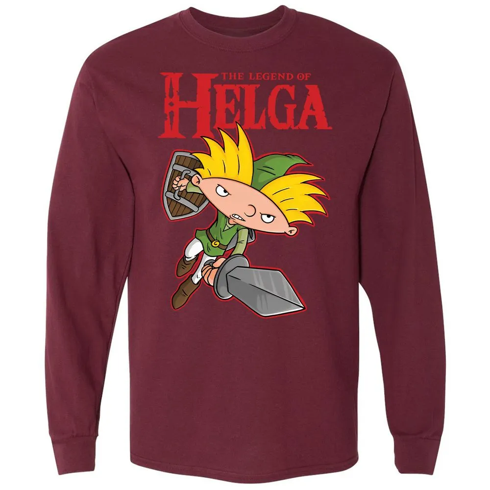 Long Sleeve T-Shirt - 8K37JQFM - Maroon - 11