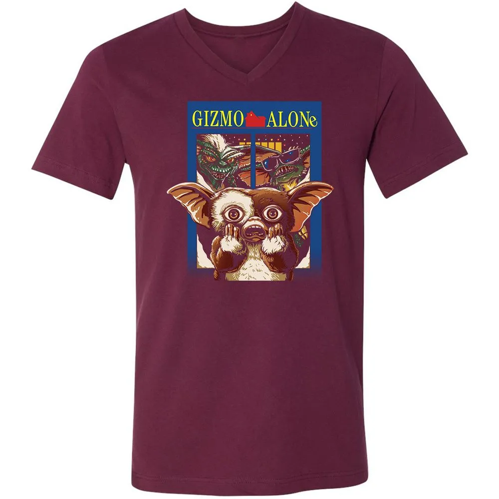 Unisex V-Neck T-Shirt - YUPVCW1G - Maroon - 6