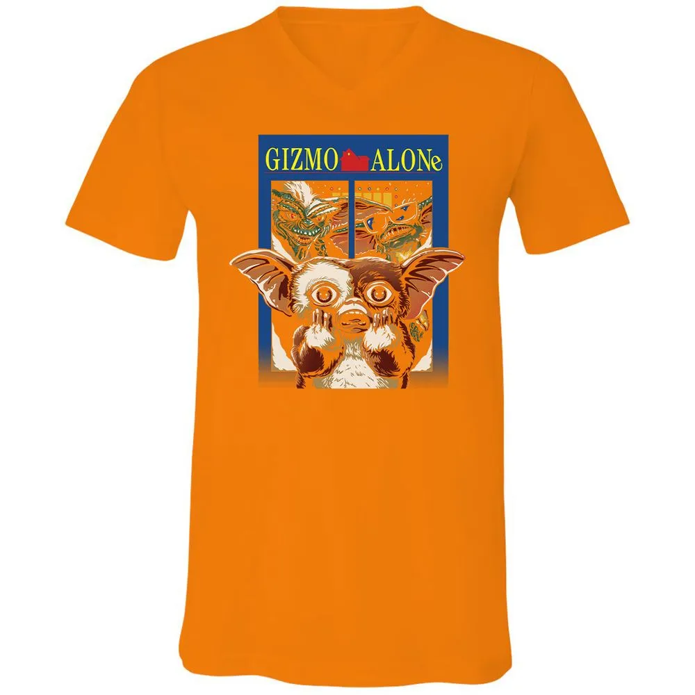 Unisex V-Neck T-Shirt - YUPVCW1G - Orange - 11