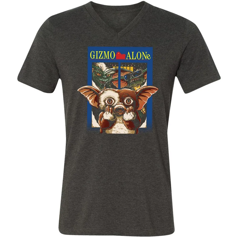 Unisex V-Neck T-Shirt - YUPVCW1G - Dark Grey Heather - 8