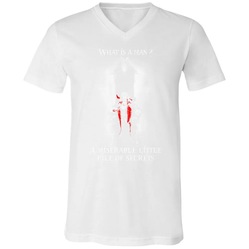 Unisex V-Neck T-Shirt - V26AQM6W - White - 5