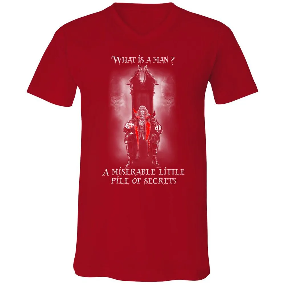 Unisex V-Neck T-Shirt - V26AQM6W - Red - 3