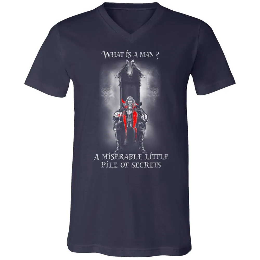 Unisex V-Neck T-Shirt - V26AQM6W - Navy - 2