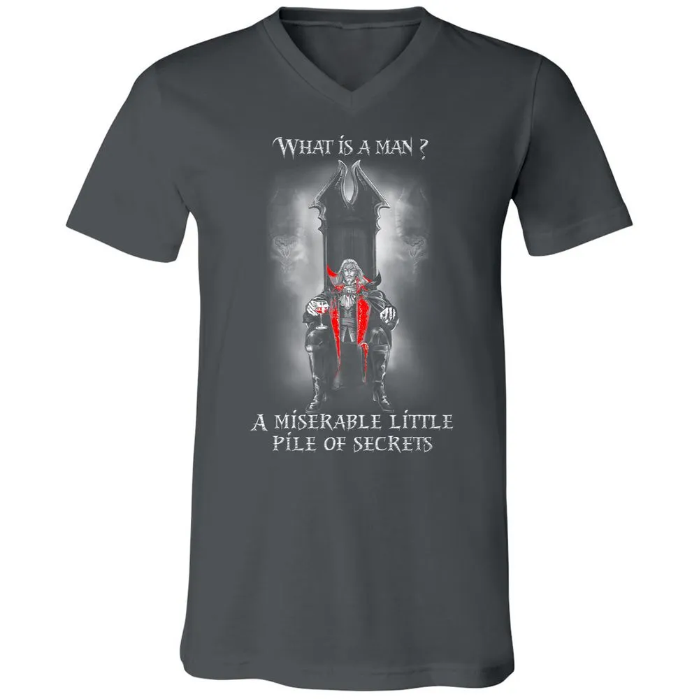 Unisex V-Neck T-Shirt - V26AQM6W - Asphalt - 12