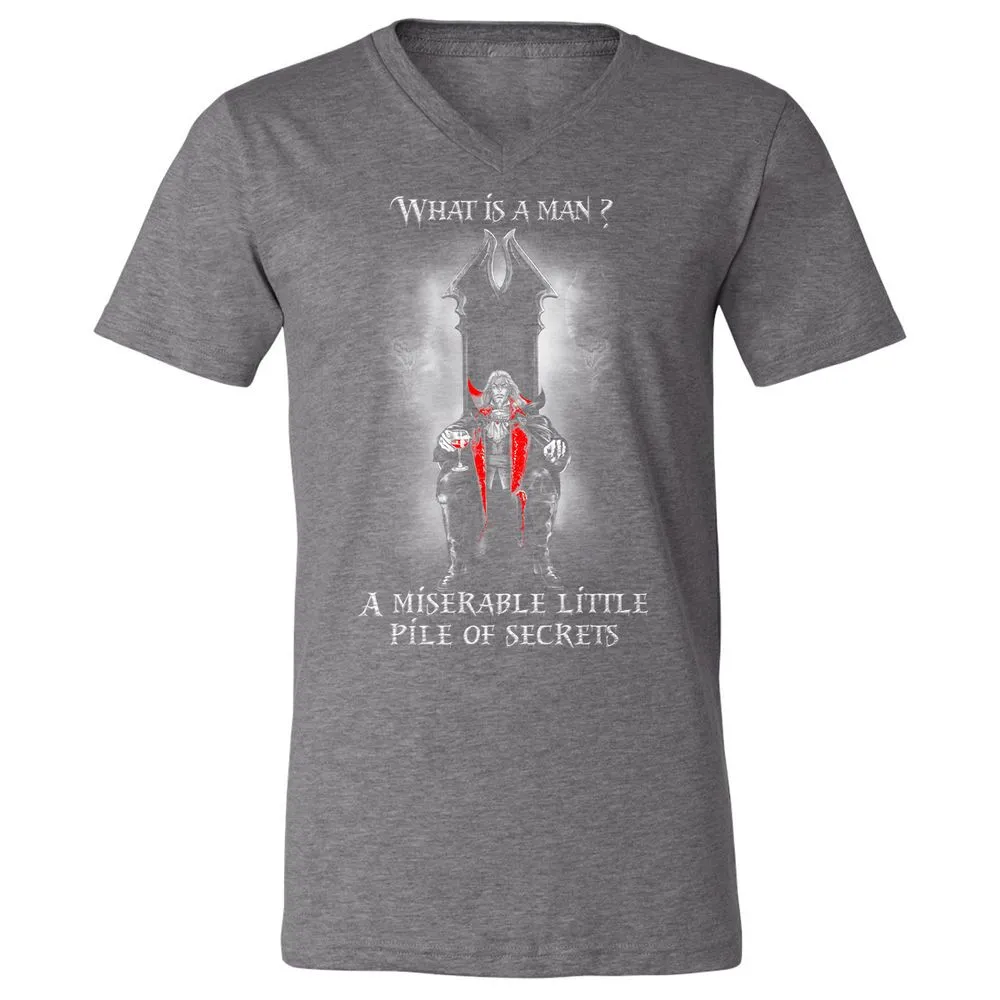 Unisex V-Neck T-Shirt - V26AQM6W - Deep Heather - 13