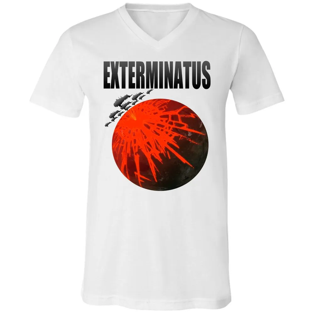 Unisex V-Neck T-Shirt - VJZCKVEC - White - 5