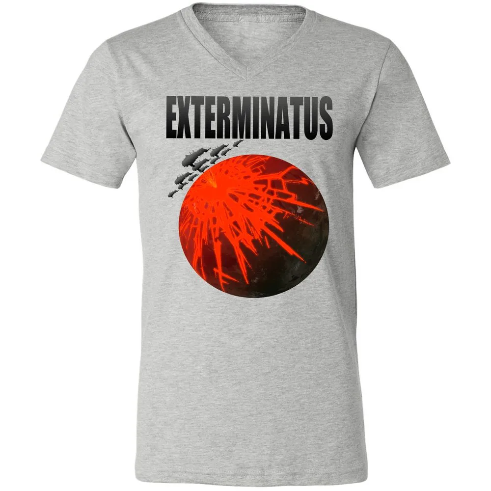Unisex V-Neck T-Shirt - VJZCKVEC - Athletic Heather - 7