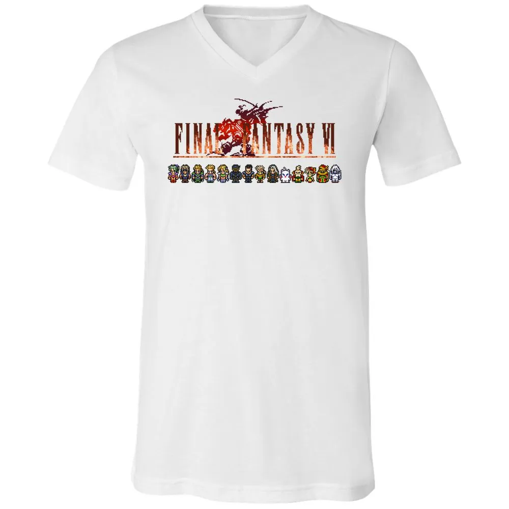 Unisex V-Neck T-Shirt - TE4GHWS2 - White - 5