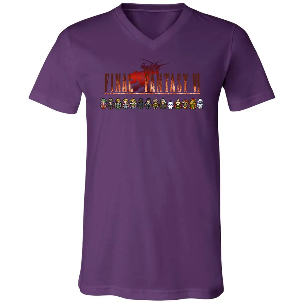 Unisex V-Neck T-Shirt - TE4GHWS2 - Team Purple - 9