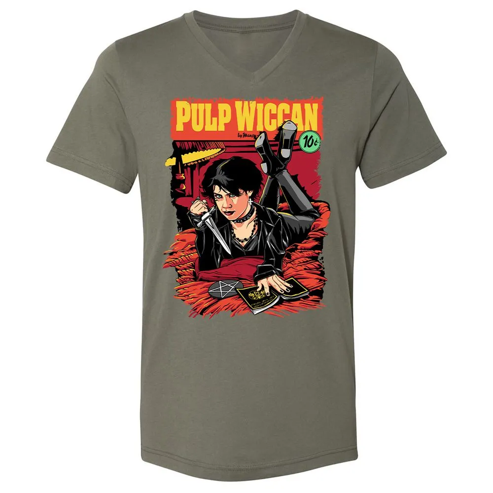 Unisex V-Neck T-Shirt - VD9F4Y1Z - Military Green - 10