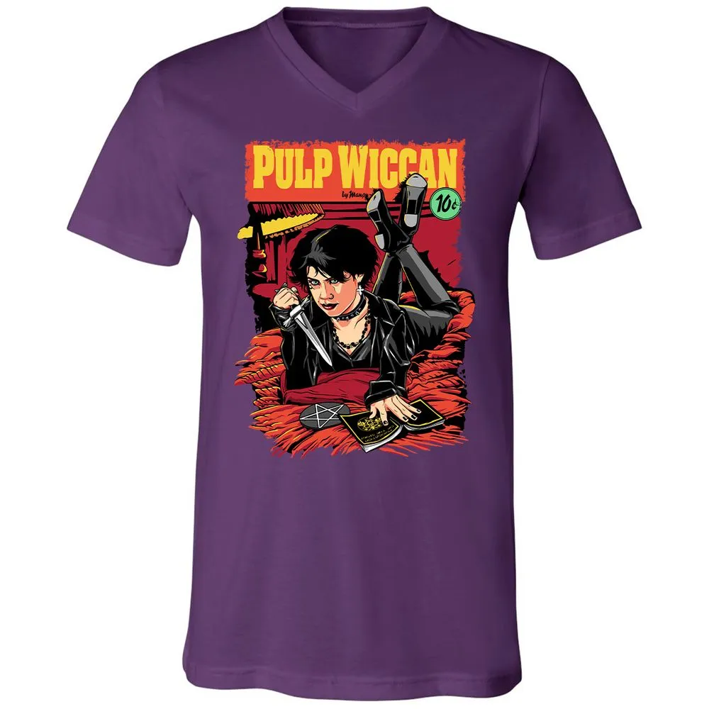 Unisex V-Neck T-Shirt - VD9F4Y1Z - Team Purple - 9