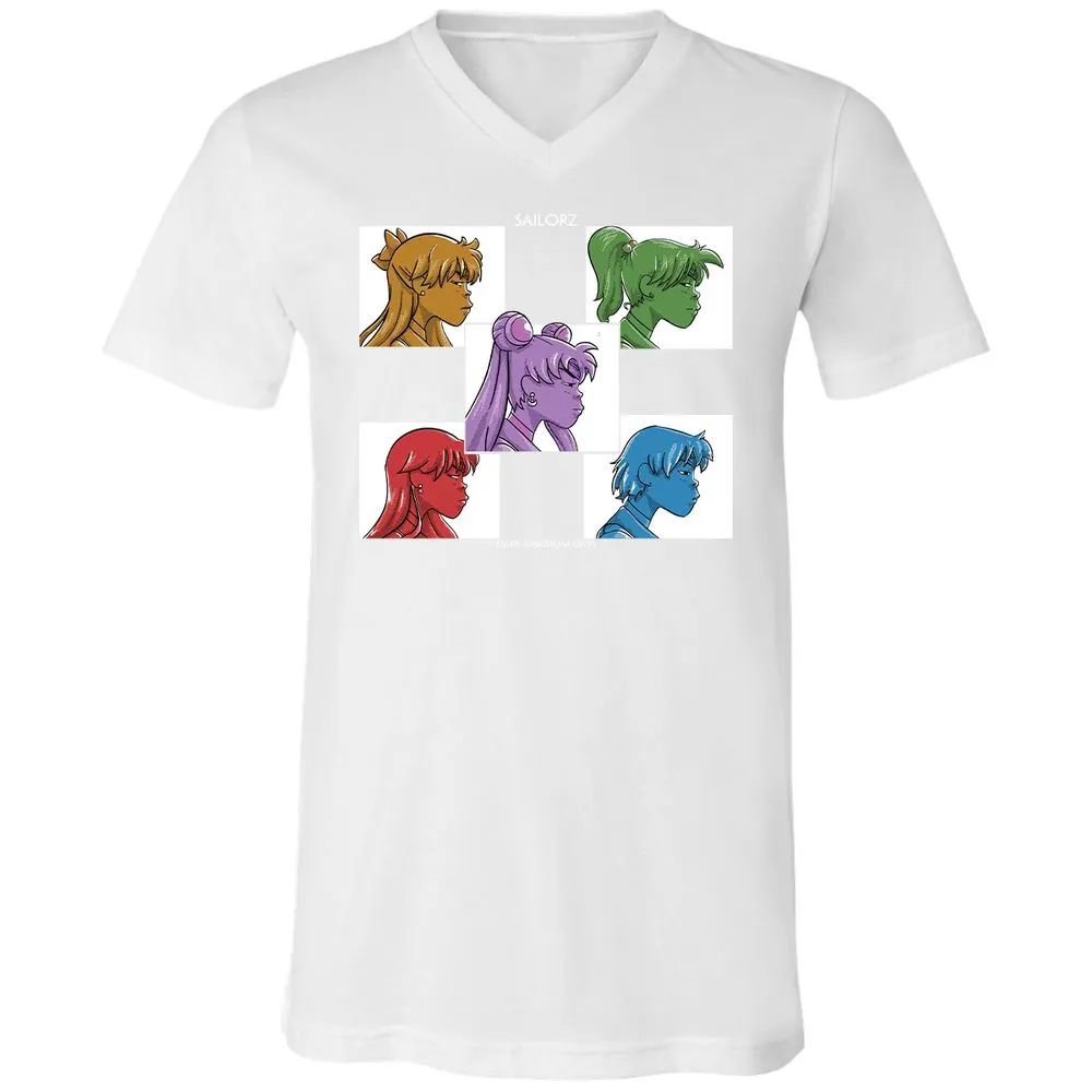 Unisex V-Neck T-Shirt - DGHSEP47 - White - 5