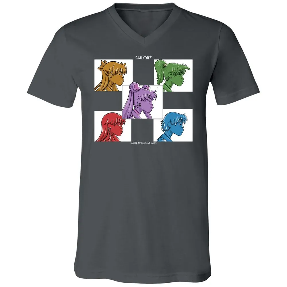 Unisex V-Neck T-Shirt - DGHSEP47 - Asphalt - 12