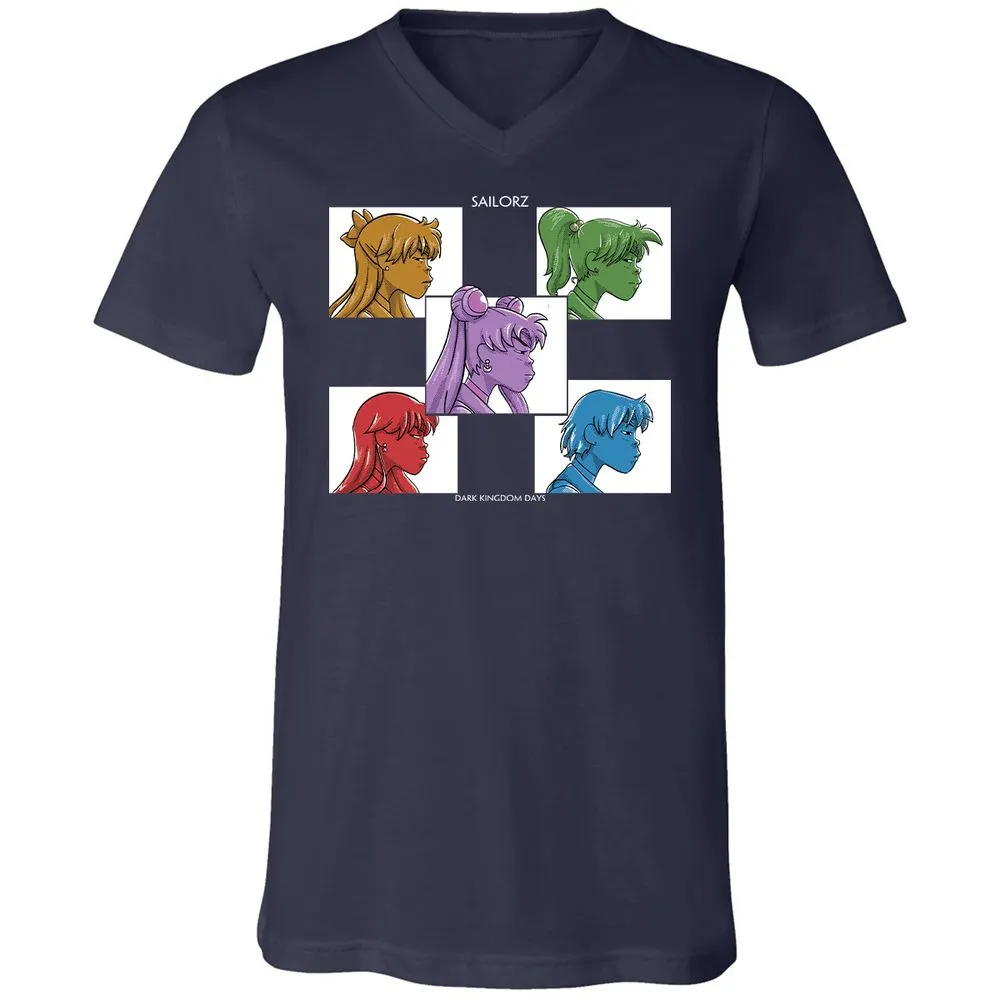 Unisex V-Neck T-Shirt - DGHSEP47 - Navy - 2