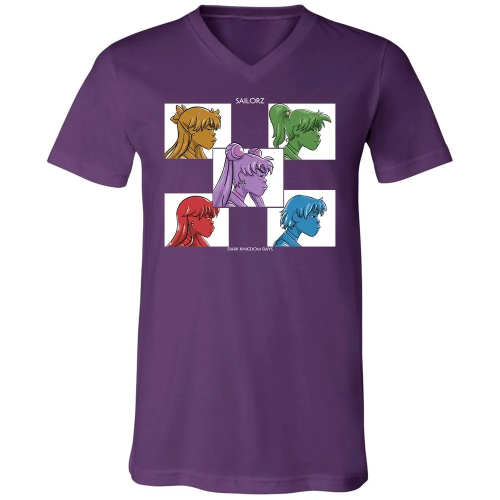Unisex V-Neck T-Shirt - DGHSEP47 - Team Purple - 9