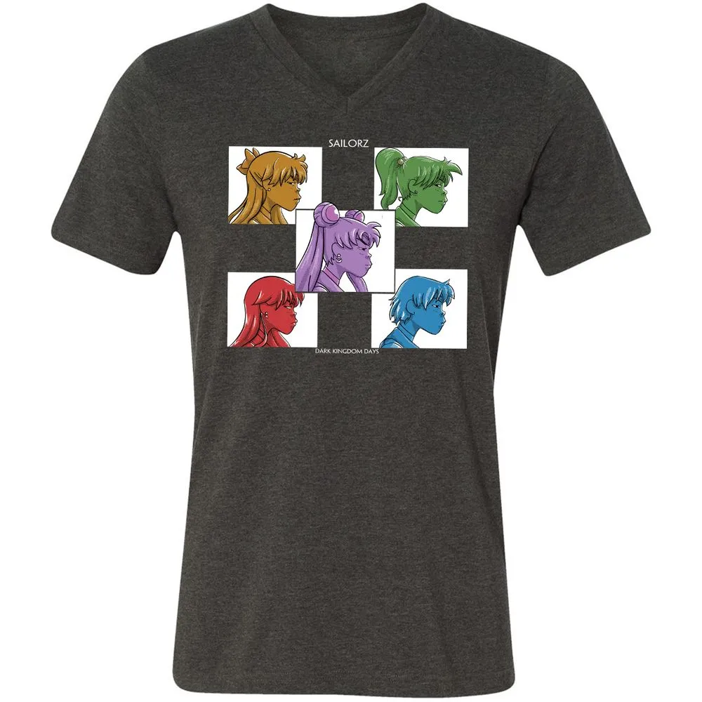 Unisex V-Neck T-Shirt - DGHSEP47 - Dark Grey Heather - 8
