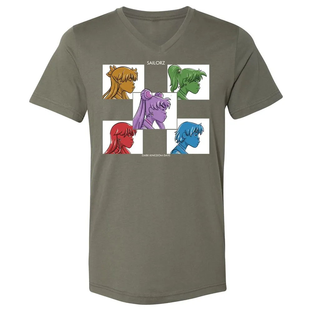 Unisex V-Neck T-Shirt - DGHSEP47 - Military Green - 10