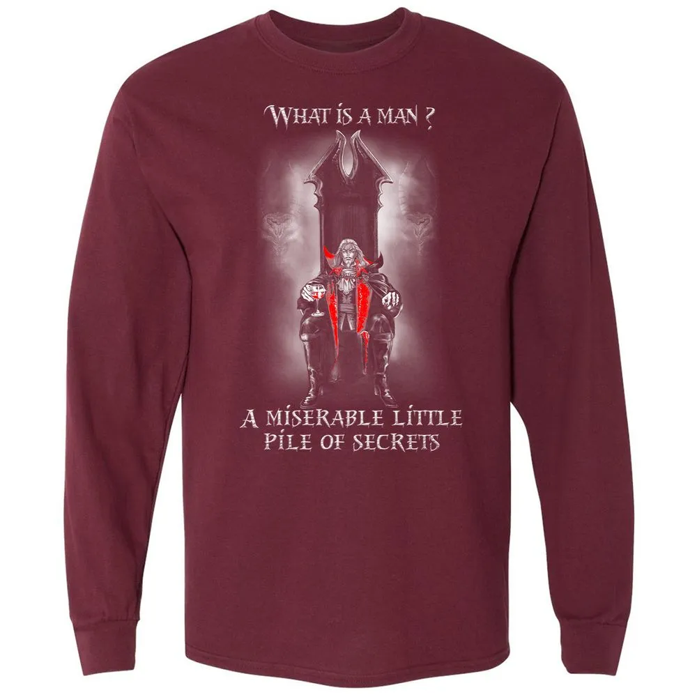 Long Sleeve T-Shirt - 41H9CD9K - Maroon - 11