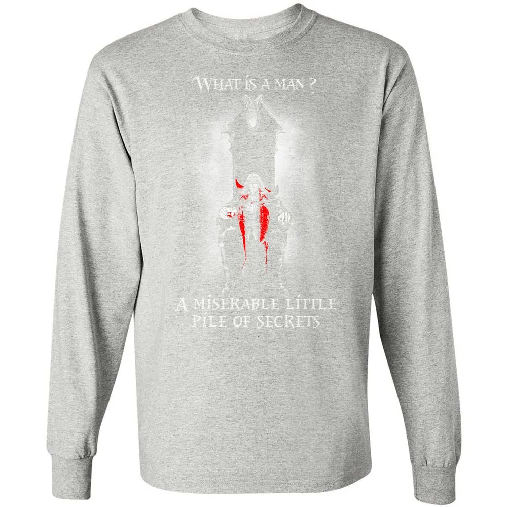 Long Sleeve T-Shirt - 41H9CD9K - Ash - 7