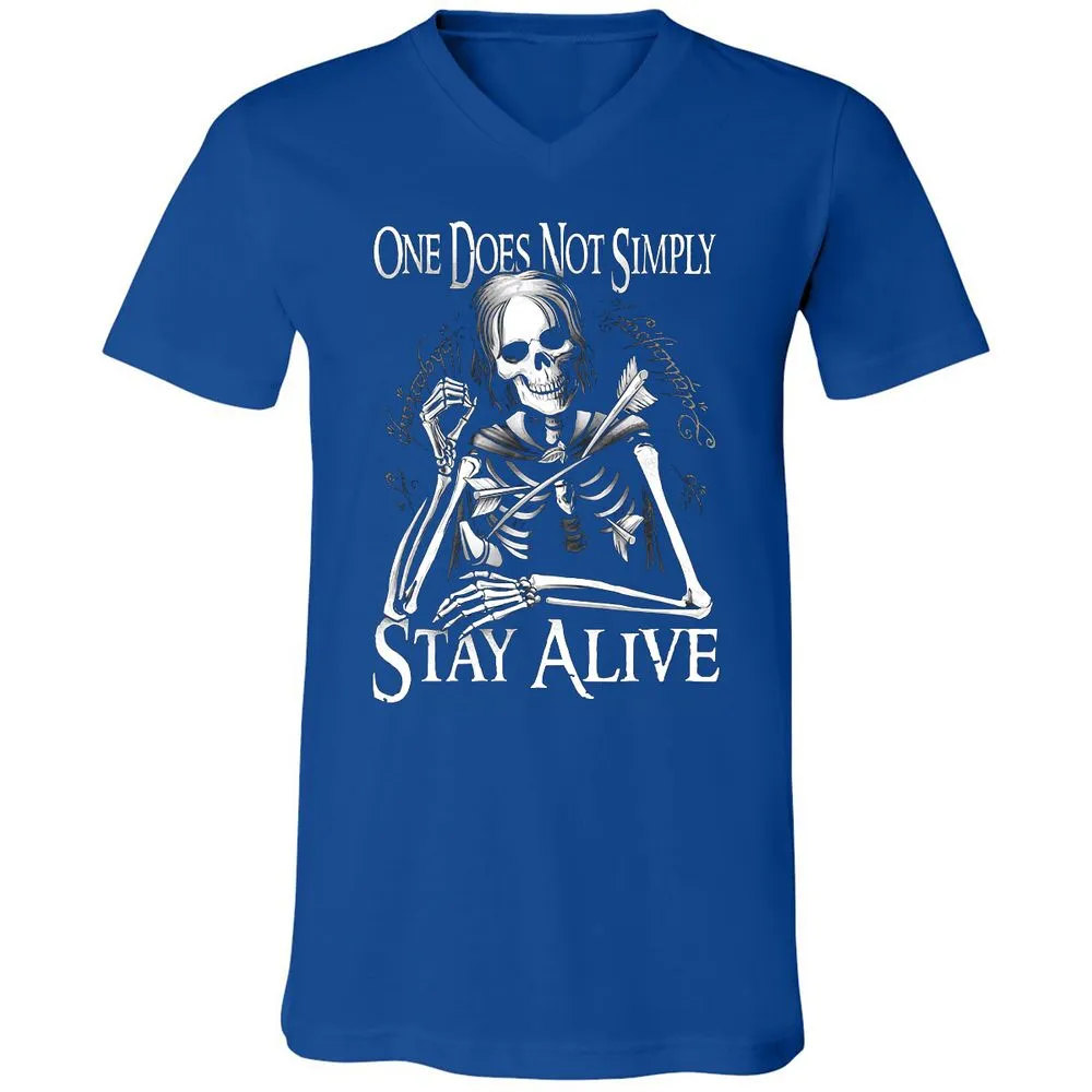 Unisex V-Neck T-Shirt - 1MJZKDXE - True Royal - 4