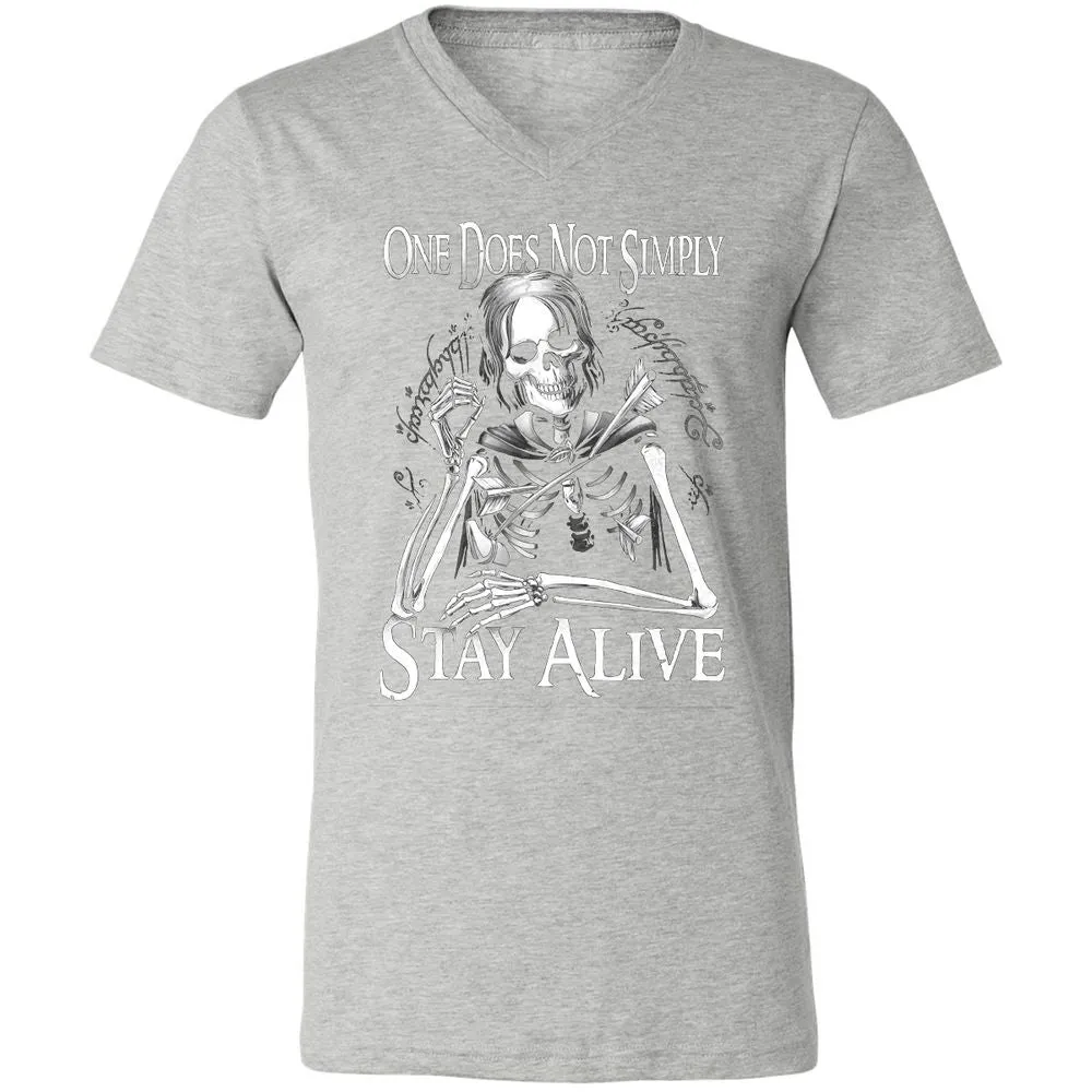 Unisex V-Neck T-Shirt - 1MJZKDXE - Athletic Heather - 7