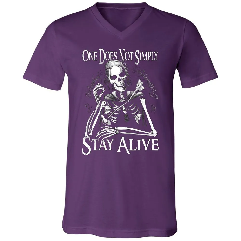 Unisex V-Neck T-Shirt - 1MJZKDXE - Team Purple - 9