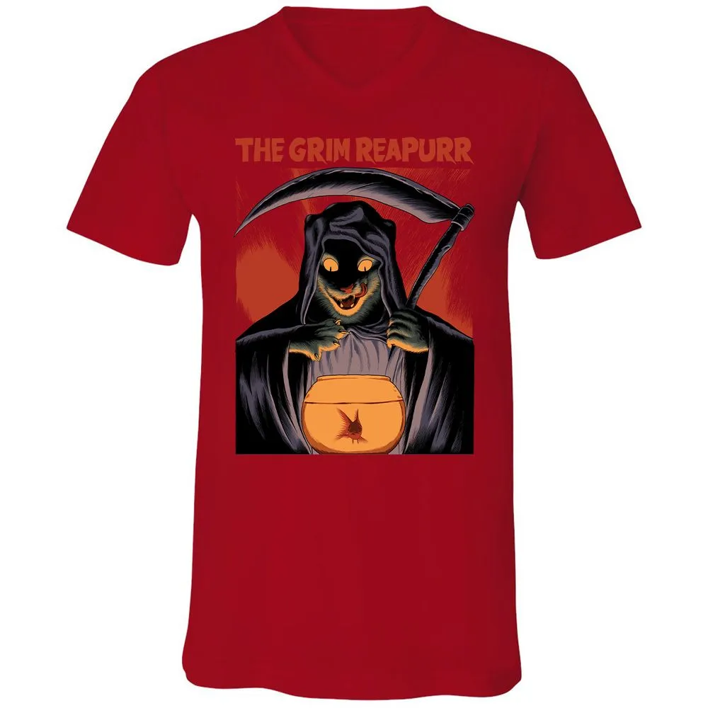 Unisex V-Neck T-Shirt - P2FJHAYT - Red - 3