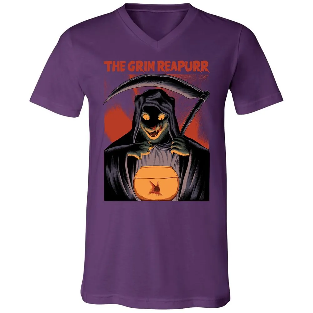 Unisex V-Neck T-Shirt - P2FJHAYT - Team Purple - 9