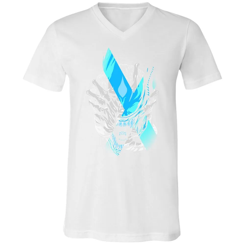 Unisex V-Neck T-Shirt - X6XW7949 - White - 5