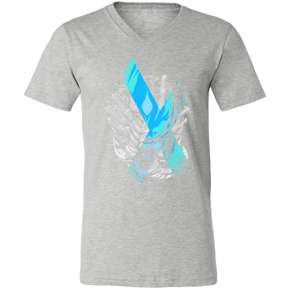 Unisex V-Neck T-Shirt - X6XW7949 - Athletic Heather - 7