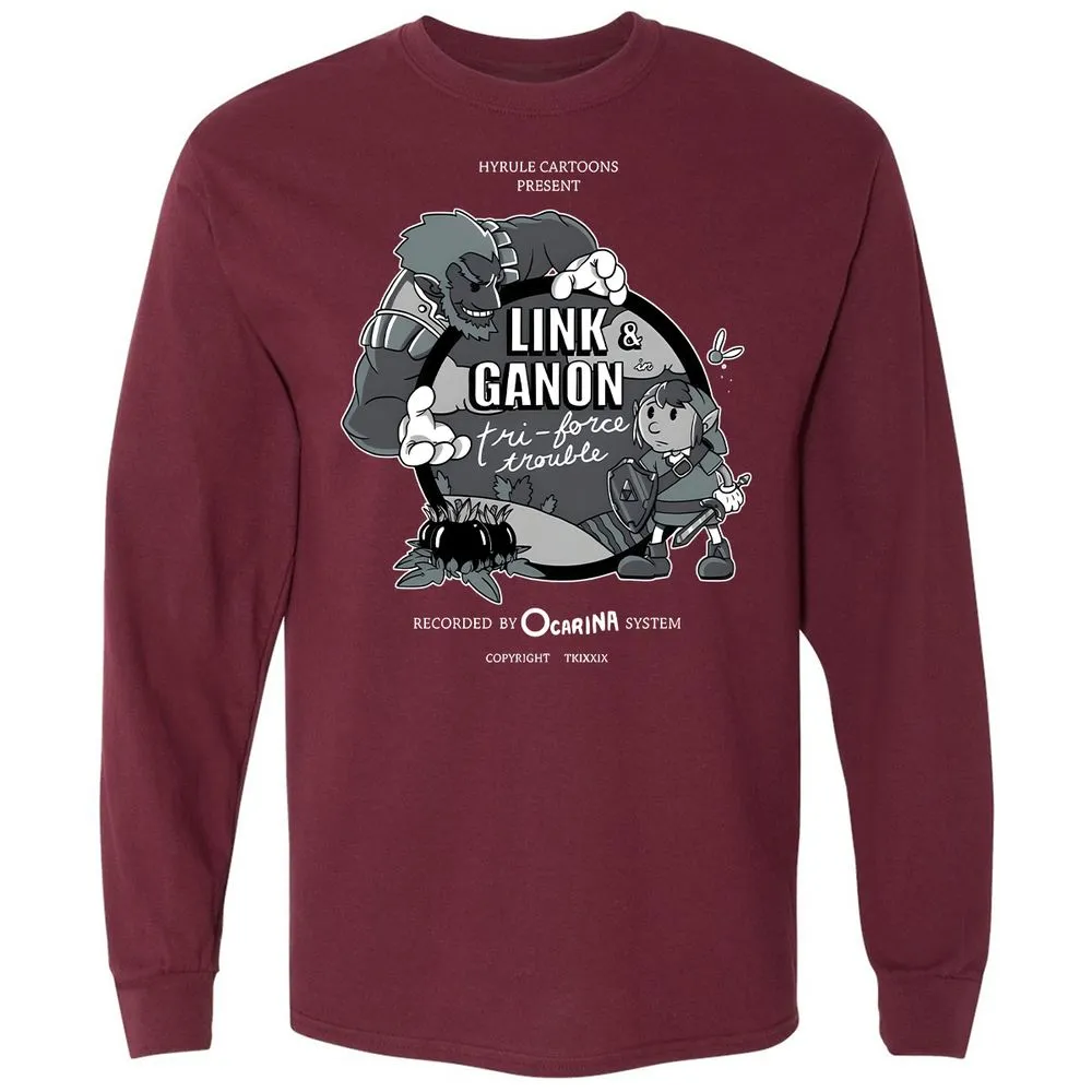 Long Sleeve T-Shirt - FDL9J2FV - Maroon - 11