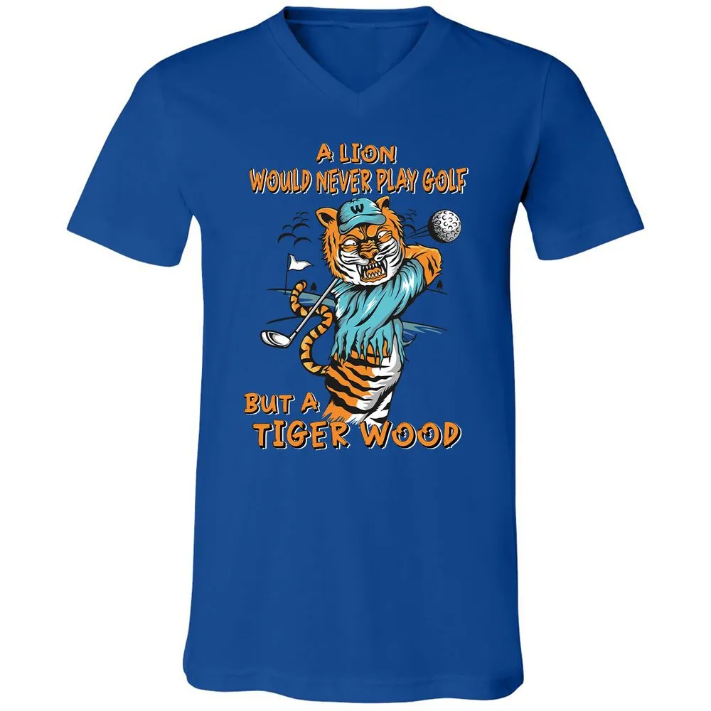 Unisex V-Neck T-Shirt - S5CBJBKR - True Royal - 4