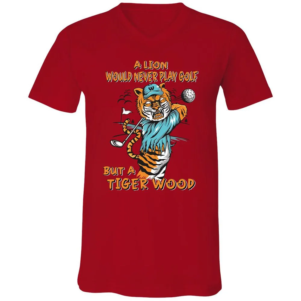 Unisex V-Neck T-Shirt - S5CBJBKR - Red - 3