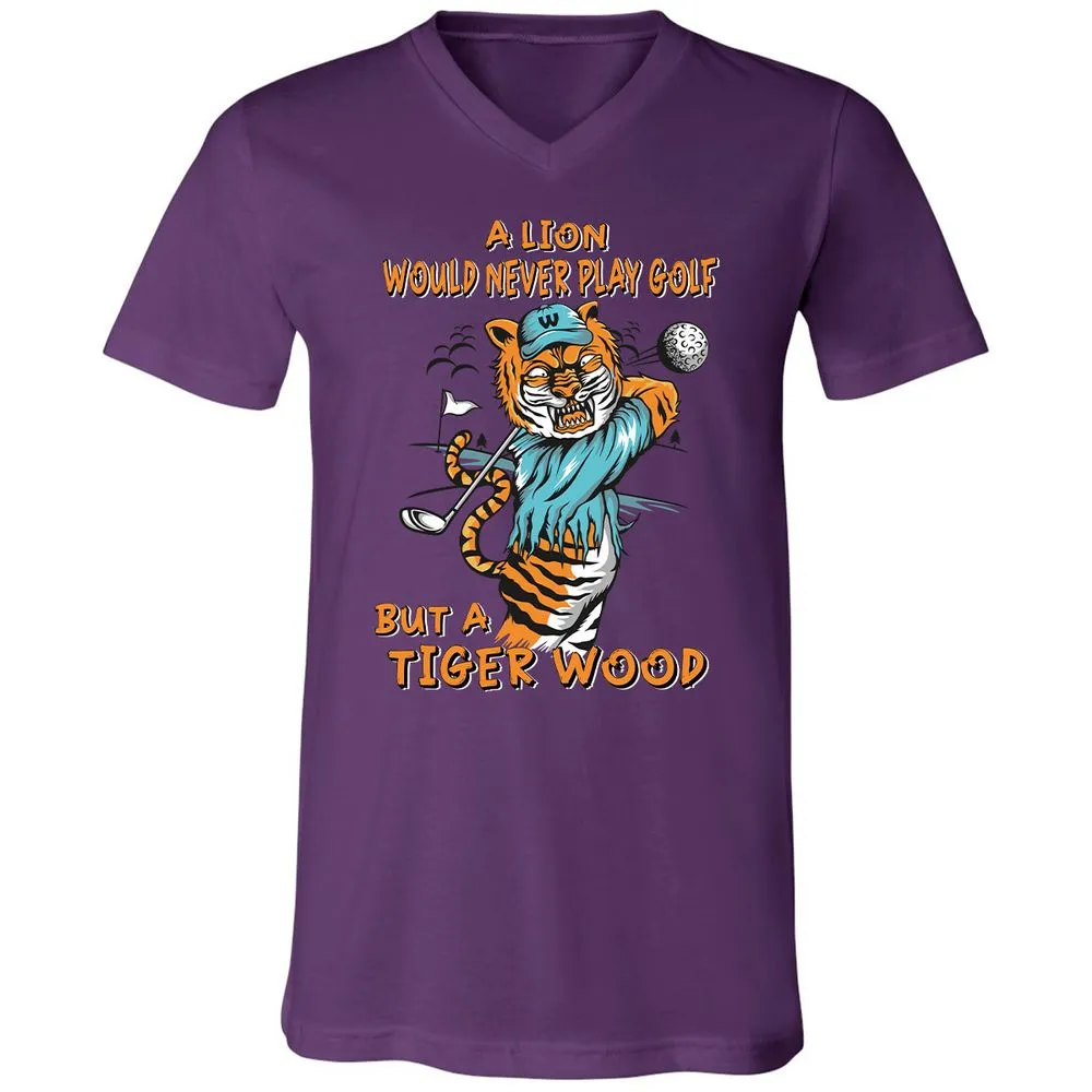 Unisex V-Neck T-Shirt - S5CBJBKR - Team Purple - 9
